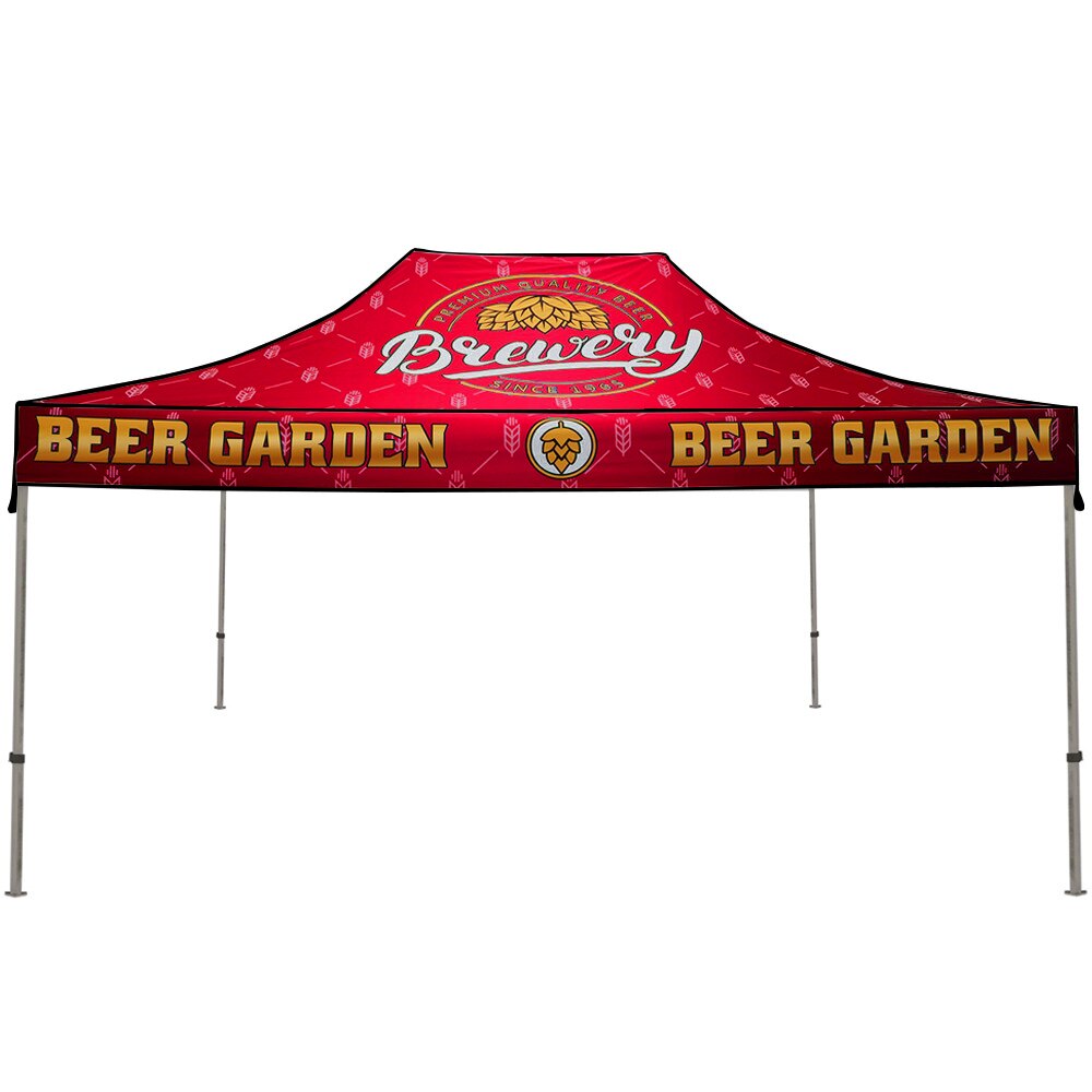 Casita 15 ft. Aluminum Canopy Tent — Graphic Package / Black Trim Color